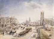 Henry Gritten Melbourne from the south bank of the yarra oil on canvas